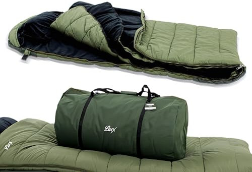 Lucx Grizzly Sleeping Bag Sac de Couchage pour la pêche à la Carpe et la pêche de Nuit, Sac de Couchage 5 Saisons