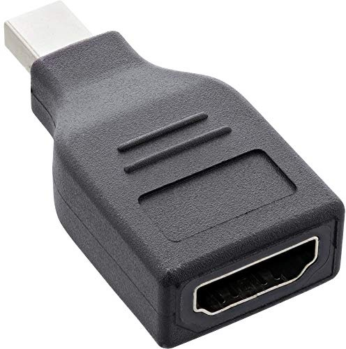 InLine® DisplayPort-omvandlare, mini DisplayPort-kontakt till HDMI uttag, Full HD/60 Hz, svart