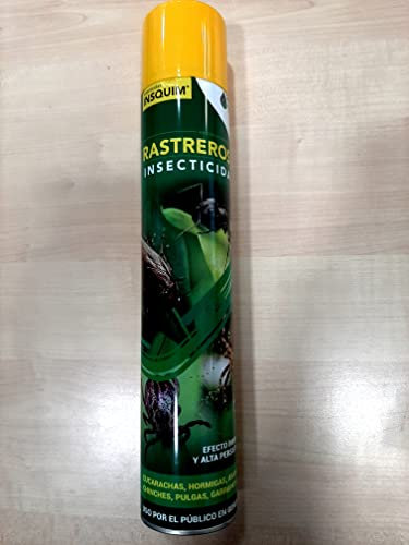 Insecticida Rastreros 750 ml Laca insecticida con efecto inmediato y residual sobre Cucarachas, Hormigas, Arañas, Pececillos de plata, Chinches, Pulgas, Garrapatas e insectos rastreros.