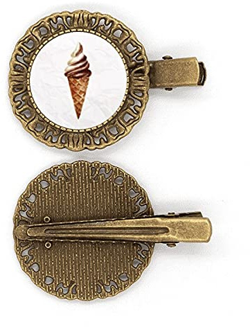 Braun Schokolade SüÃŸeis Muster Haarnadel Haarschmuck Brosche Haarklammer Barrette