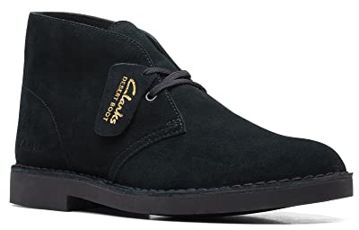 Clarks Atticuslthigtx - G, Barco Chukka Hombre, Piel Negra, 43 EU