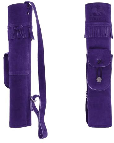 elToro Wild Colorz Fringe - Rückenköcher; Robustes Wildleder und attraktive Farben, Zubehör für Pfeil und Bogen (Violett)