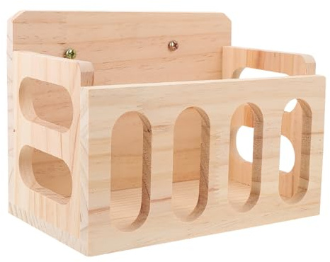 BESPORTBLE Heu-Futterstation Für Meerschweinchen: Heu-Futterstation Aus Holz Hängende Heuraufe Heuraufe-Futterstation Für Kaninchen Chinchillas Meerschweinchen Kleintiere