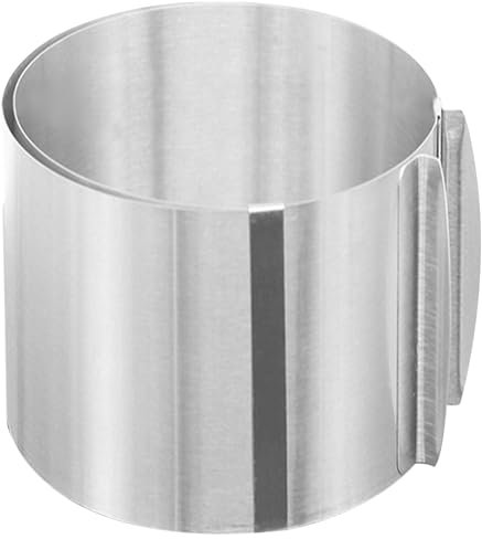 Cake Ring,Cake Mold,6-12 Inch Adjustable Cake Collar Cake Mousse Mould,6 Tall Stainless Steel Baking Rings,Oven-Safe & Freezer-Safe Round Ring Mold for Pastries,Mousse,Desserts