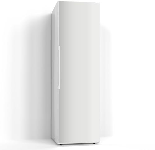 DEQORI Magnetfolie für Kühlschrank 60x200 cm | Unifarben - Hellgrau | dekorative Magnetmatte Gefrierschrank Schutz | Magnet Deko-Folie selbstklebend, magnetisch & wasserabweisend