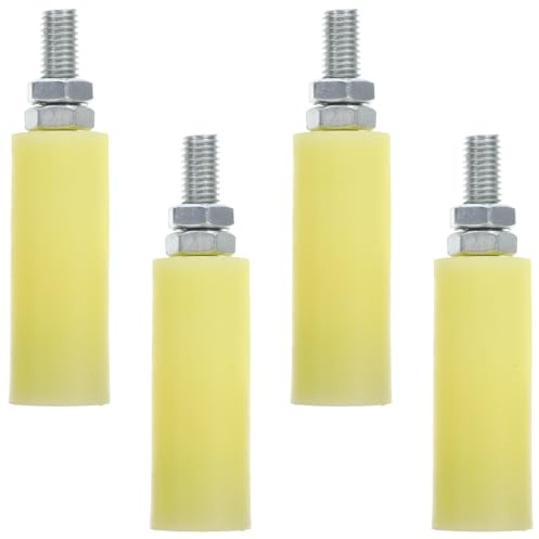 Housoutil Rouleau De Porte Coulissante Nylon 12.50 Cm Lot De 4 Galets De Guidage Antirouille Pour Portail Électrique Silencieux Et Facile À Installer