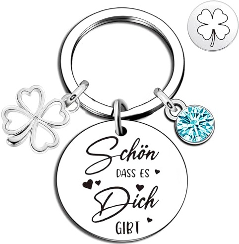 EFNHJF5 Glücksbringer Schlüsselanhänger Geschenke,geburtstagsgeschenk für frauen,Geschenke für freundin,Abschieds Geschenk,Motivations Geschenke