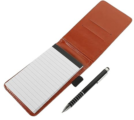 HAPINARY Haushalts Notizblock Satz Klein mit Metallischem Stift Liniertes Kompaktes Notizbuch fürs Büro Tragbarer Notizblock für Alltag und Reisen