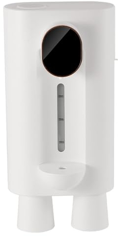 Dispensador de bebidas alcohólicas montado en la pared, dispensador de 3 bebidas, dispensador de bebidas de 540 ml, dispensador de licores para bar en casa con 2 vasos magnéticos, vertedor de alcohol