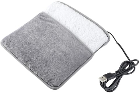 Scaldapiedi Elettrico - Scaldapiedi Riscaldante, Cuscino Riscaldante Elettrico per Piedi | Scaldapiedi in Morbido Pile Controllo Della Temperatura Regolabile, Scaldapiedi Riscaldato USB, Chau