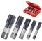Litorange 5 PCS BSP Pipe Tap Set, 4340 Steel Threader with ALCRN Coating, 1/8-3/4 inch BSP Tap Set, Hand Threading Plumbing Tap Set for Accurate Threads, Assorted Plumbers DIY Thread Cutting Tools