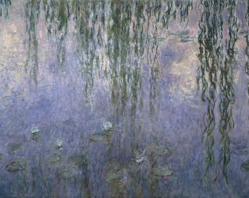 XcBAIHOUD Berühmte Gemälde Kunstdruck Wanddeko Wand Modern Canvas Leinwandbild Seerosen claude monet sonderkommando Durch claude monet Wall Decoration Bilder für Wohnzimmerdekoration 60x90cm