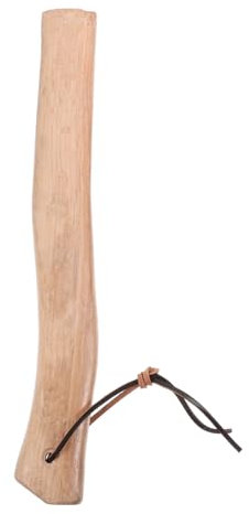 ELAYARD Wooden Handle Replacement for Camp Single Bit Sturdy Solid Wood Handle Ergonomic Grip for Outdoor Camping Gardening 32cm