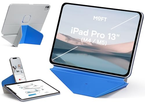 MOFT Dynamic Folio Case for iPad Pro 13-inch(M5 2025/M4 2024), Silm Magnetic Stand Case with 20+ Viewing Angles, Auto Wake/Sleep, Ultra Thin, Cement x Sapphire