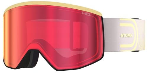 ATOMIC FOUR PRO L HD Skibrille I Mittelgroße Ski- & Snowboardbrille mit HD Scheibentechnologie für klare Sicht I Damen- & Herren-Ski-Brille mit Live Fit Rahmen für individuelle Passform