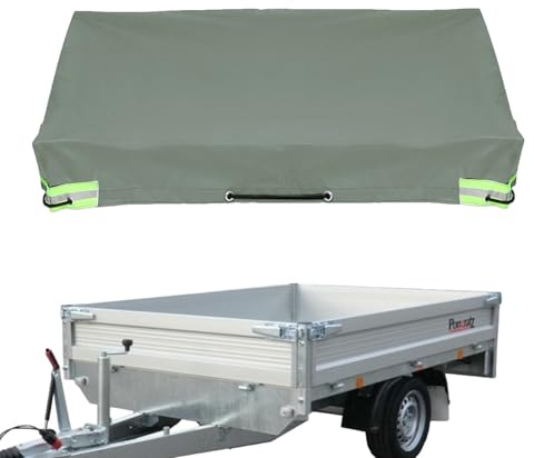 Coperchio del trailer da viaggio - Coperchio rimorchio per campeggio RV, telone metallico | Protezione solare impermeabile con striscia leggera, Copertura per campeggio per resistenti al