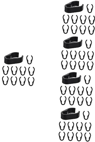 GALPADA 50pcs Mic Stand Cable Holder Clamps for Microphone Xlr Ktv Home Studio Plastic Mic Pole Cord Organizers for Recording Gaming