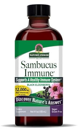 Natural's Answer's Sambucus Immune, Black Elderberry, 12000 mg, 120 ml