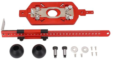 Rifilatore Fresatura Piastra per Legno Banco Fresa CMT8E, Alluminio Regolabile 3 in 1 - Multifunzionale, Manici Doppia Stabilità, Adatto a Lavorazioni Precise