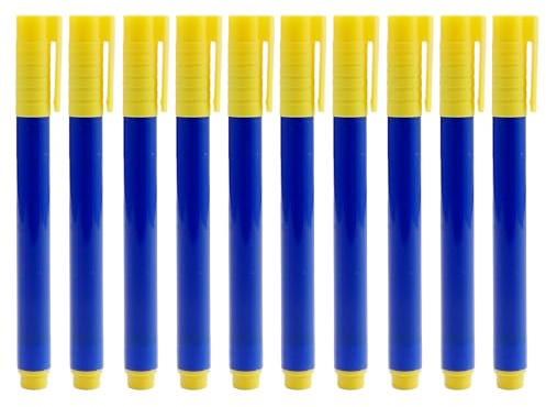Foyy 10PCS Pack Bolígrafo Detector de Billetes Falsos para Efectivo, Rotulador Billetes Falsos Euros Verificación Inmediata Euros y Divisas, Solución Portátil Contra Fraudes Control Seguro