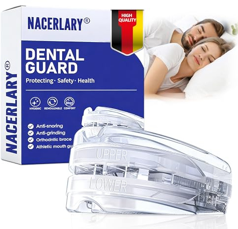 Gouttière Anti-Ronflement & Bruxisme, Dispositif Anti-Ronflement, Réutilisable Protections Buccales, Anti Grincement Dent, Améliore La Qualité Du Sommeil, Adapté Hommes Et Femmes