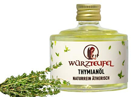 Thymianöl - Öl, naturreines ätherisches Thymianöl aus blühendem Thymian. Glasflasche 40 ml.
