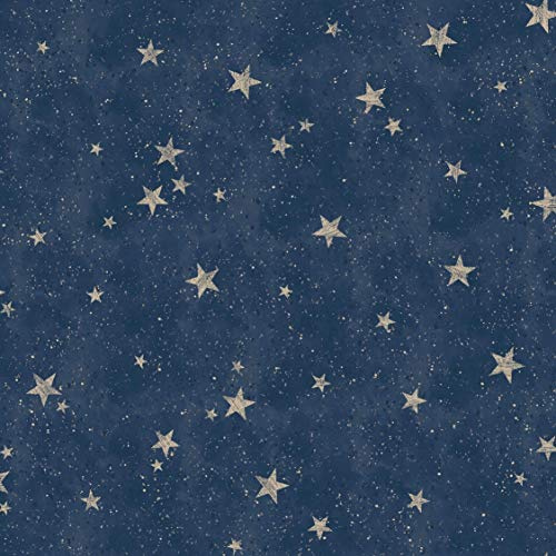 CROWN Fine Décor M1490 Papier peint - Motif étoiles, Navy