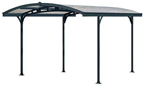 CANOPIA by Palram - Carport de Aluminio, Atlas (287.5x494.5, Gris)