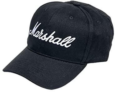 Marshall svart basebollkeps med vit logotyp