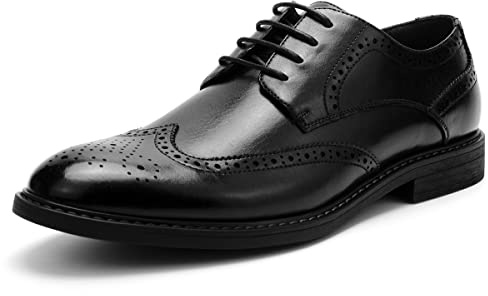Temeshu Men's Dress Shoes Casual Oxford Shoes Business Formal Shoes DS09 Black 11