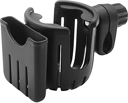 KiAKUO Kinderwagen-Becherhalter, universeller Kinderwagen-Getränkehalter für Getränke- und Kaffeekinderwagen, Becherhalter und Handyhalter für Kinderwagen, Babytrage und Fahrräder