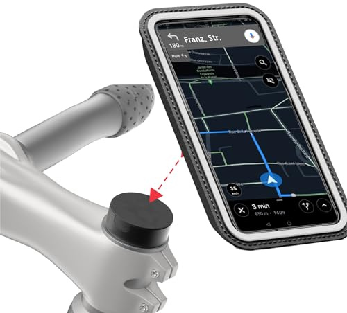 Shapeheart - Support de téléphone magnétique pour vélo | pour potence de vélo | anti-vibration | support de téléphone étanche pour vélo | orientation à 360°