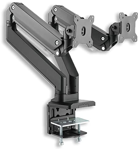Xantron® PRO-GS100D Support ecran PC 2 ecran 13-35 / Bras ecran pc 2 ecran VESA 75 x 75 et 100 x 100 cm/Support Double écran pour écrans Plats et incurvés - Matériel de Montage Inclus