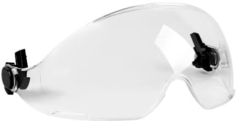UM ULTRAMAXX Hard Hat Safety Replacement Helmet Visor, Windshield for Anti-UV Protection, Helmet Shields Clear for Lasting Clarity - Quick Installation (Clear Visor)