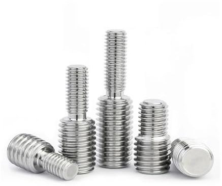 Aqxyju 1~10 Stück M3 M4 M5 M6 M8 M10 M12 M14 M16 M20 Gewindeadapter aus Edelstahl 304 A2 Stecker auf Stecker Doppelkopf-Transferschraube Reduzierbolzen(M8x10-M10x10mm-2pcs)