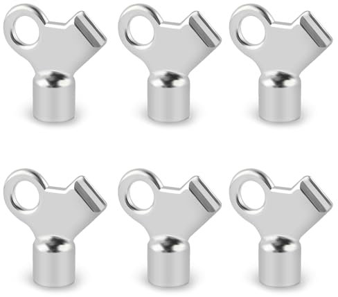 6 Pezzi Chiave Sfiato Termosifone Chiave Termosifoni Chiave per Sfiato Termosifoni Universale Chiave Quadrata per Radiatori Adatt Compatibile con La Maggior Parte Dei Radiatori