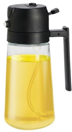 Botella De Vidrio Con Atomizador De Aceite - Botella De Aceite De Oliva, Botella Con Atomizador De Niebla De Aceite | Dispensador De Botella De Aceite De Vidrio De 470ml, Botella Dispensadora De Aceit