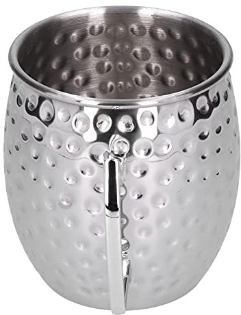 ZJchao Boccale da Birra, Boccale da Birra Vintage in Acciaio Inossidabile da 550 Ml Tazza da caffè Tazza da Bicchieri con Manico Tazza da caffè in Acciaio Inossidabile per Latte, Acqua,