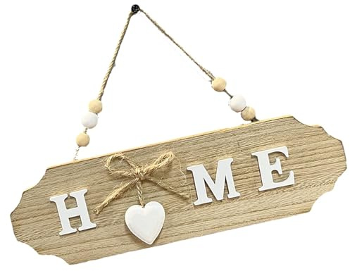 Generico - Cartello Di Benvenuto Per Porta D'ingresso | Decorativo Cartello Di Benvenuto Da Appendere | 26 cm x 7.6 cm | Legno | DECORATIVE_SIGNAGE