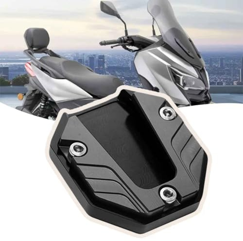 Extensor Caballete Lateral Moto para Kawasaki Versys 650 2007 2008 2009 2010 2011 2012 2013-2024, Almohadilla Pata de Cabra para Motocicleta, Placa de Apoyo Antideslizante en Aluminio Soporte Lateral