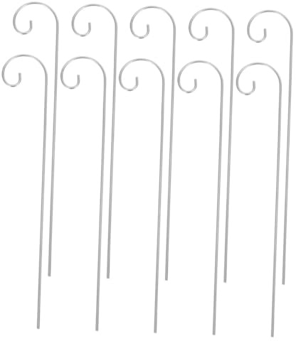 SUPVOX 20pcs Heavy Duty Metal Plant Label Hooks Outdoor Garden Markers Stake Holder for Signs Decor Iron Garden Hooks for Easy Installation Various Outdoor Spaces