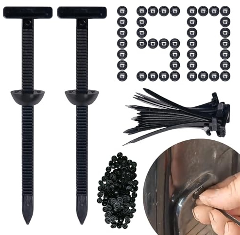 150 Stück Universal Kabelbinder-Verschluss, Kabelbinderhalter Für Reparaturen, UV-beständige Nylon Halterung, Universell Einsetzbar für Auto, Haushalt, Reparatur, Maschinen