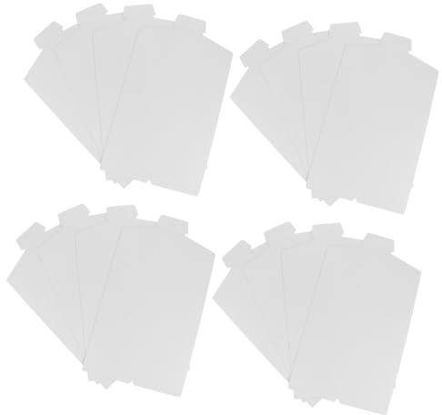 Hemdenfaltbrett 20 Stück aus Papier für Hemden und Kragenshirts | Weiß, für Schubladen und Koffer, Macht Kleidung Flacher und Ordentlicher