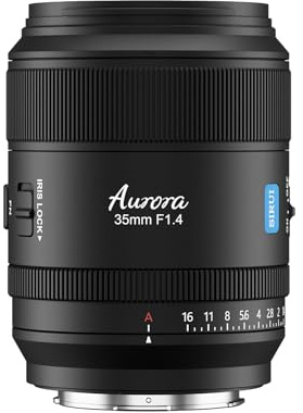 SIRUI Aurora 35mm F1.4 Full Frame Auto Focus Lens, Wide Angle Prime Lens for L Mount Cameras, Black
