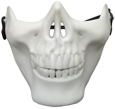 Obelunrp Halloween mask dödskalle skelett mask heltäckande ansiktsskydd för cosplay maskerad fest halloween kostym fest, juldekor