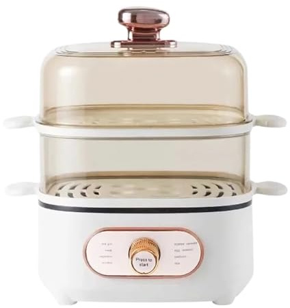 Vaporiera elettrica da 10,5 l, grande capacità, multicooker a 2 strati, scaldapadelle for uso domestico, macchina for la colazione(EU)