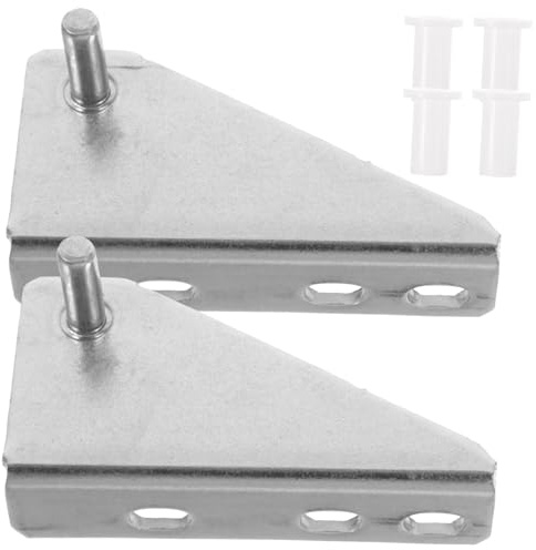 DONFAMDS 2 pièces Charnières Porte Congélateur Inox Silencieuses avec Capuchon Caoutchouc Accessoire Frigo Robuste et Compatible Multifréquence Installation Rapide sans Outil