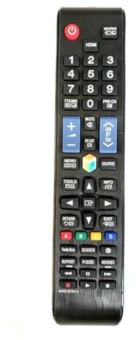 ATOMUSERLY 1 Control Remoto de Repuesto AA59-00581A for televisor Inteligente 3D UA55F8000J UA46F6400AJ Touch Remoto AA59-00782A 00761A