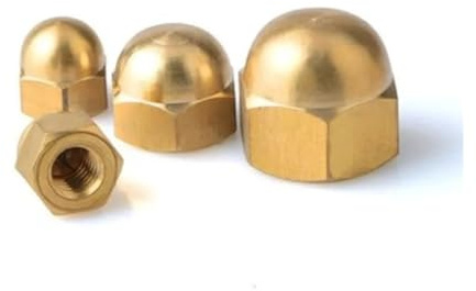 Tuerca ciega de latón macizo, Tuercas ciegas hexagonales métricas multicolor M3-M24(Brass,M16-1PCS)
