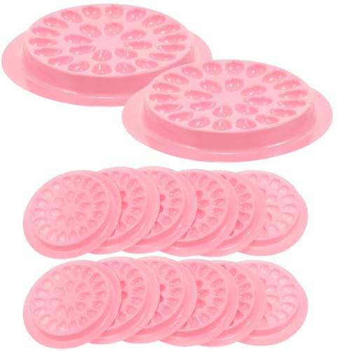 HINTRMENT 100 Pezzi Pallet per Ciglia Finte in Plastica Scanalature Design per Aumentare Velocità e Efficienza Applicazione Extension Ciglia Uso Professionale e Casa